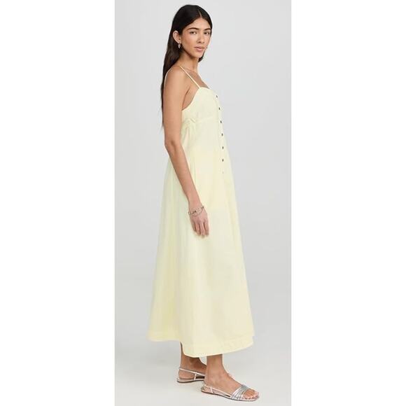 FREE PEOPLE WOMENS SIZE LARGE JUST JILL MAXI DRESS YELLOW BOHO NEW - Picture 3 of 13